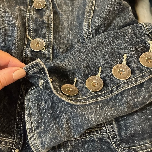 Vintage Y2K Parasuco Medium Wash Denim Jean Jacket Medium - Picture 8 of 8